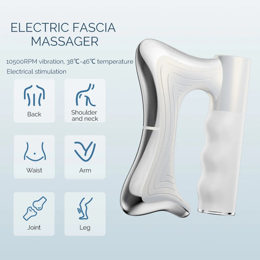 Electric Fascia Massager Body Massage Muscle Scraper Fascia Knife Fitness Vibration Muscle Relaxation Body Lifting Massage Blade